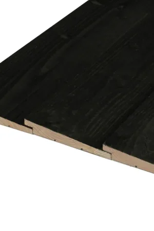 Premium Douglas Zweeds Rabat 2.1 x 16.5 cm (21 x 165 mm) Zwart Geïmpregneerd - Lengte 300 cm